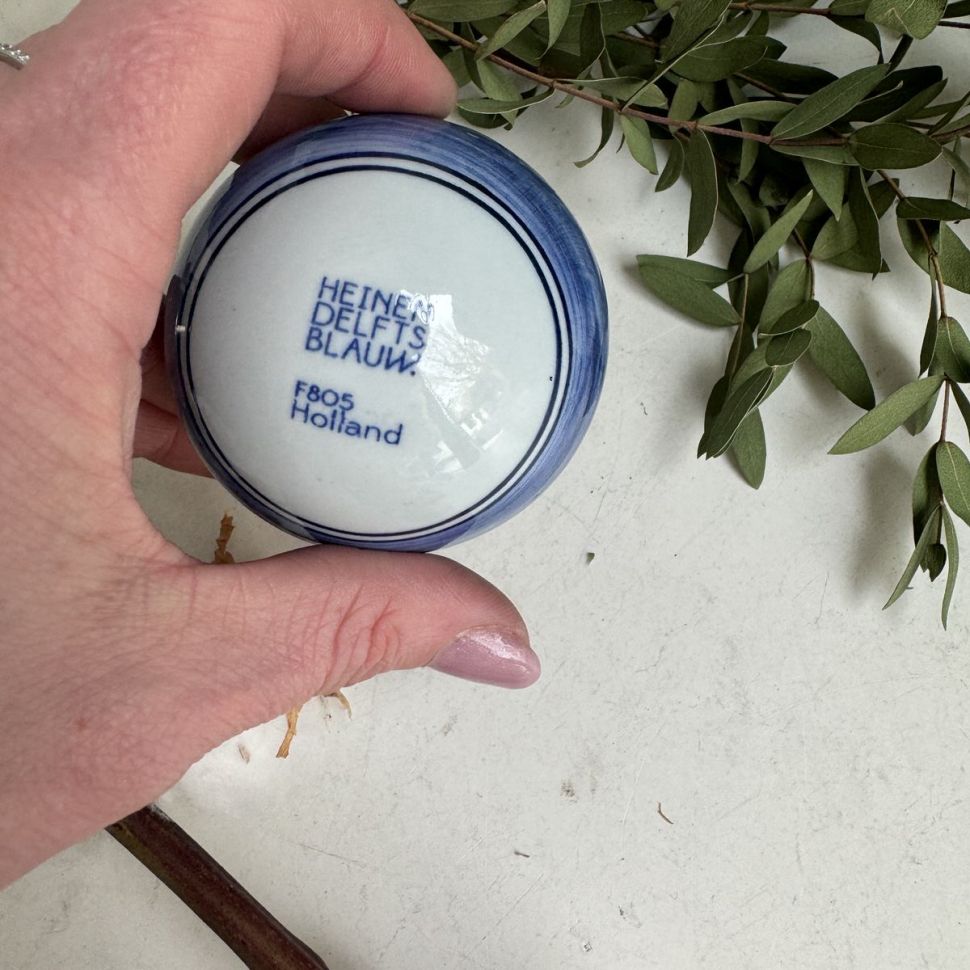 Шар декоративный Heinen Delfts Blauw 7 см Голландия 