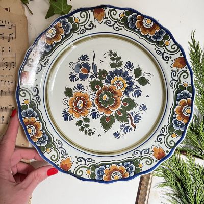 Тарелка 26 см Delft Нидерланды полихром