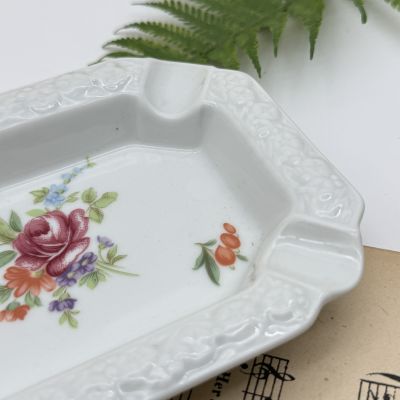 Пепельница Rosenthal Maria Classic Rose Мейсенский букет 16 см Германия