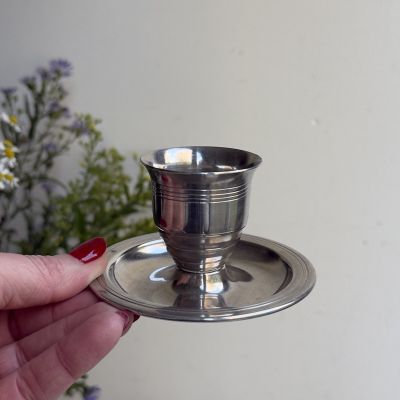 Подставка для яйца 9 см серебрение