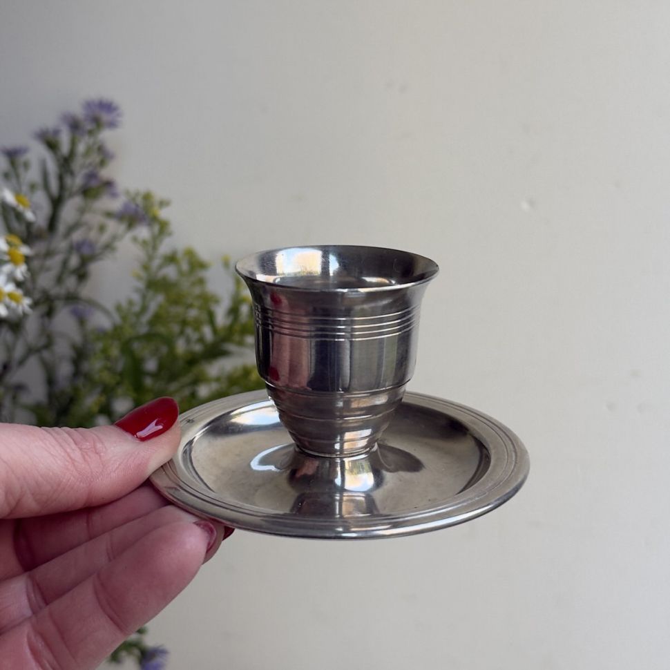 Подставка для яйца 9 см серебрение