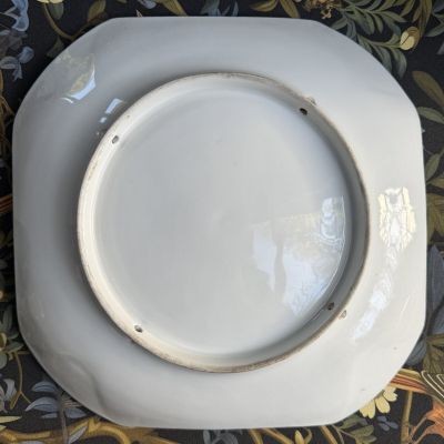 Блюдо 27 см 19 век Франция фарфор ручная роспись