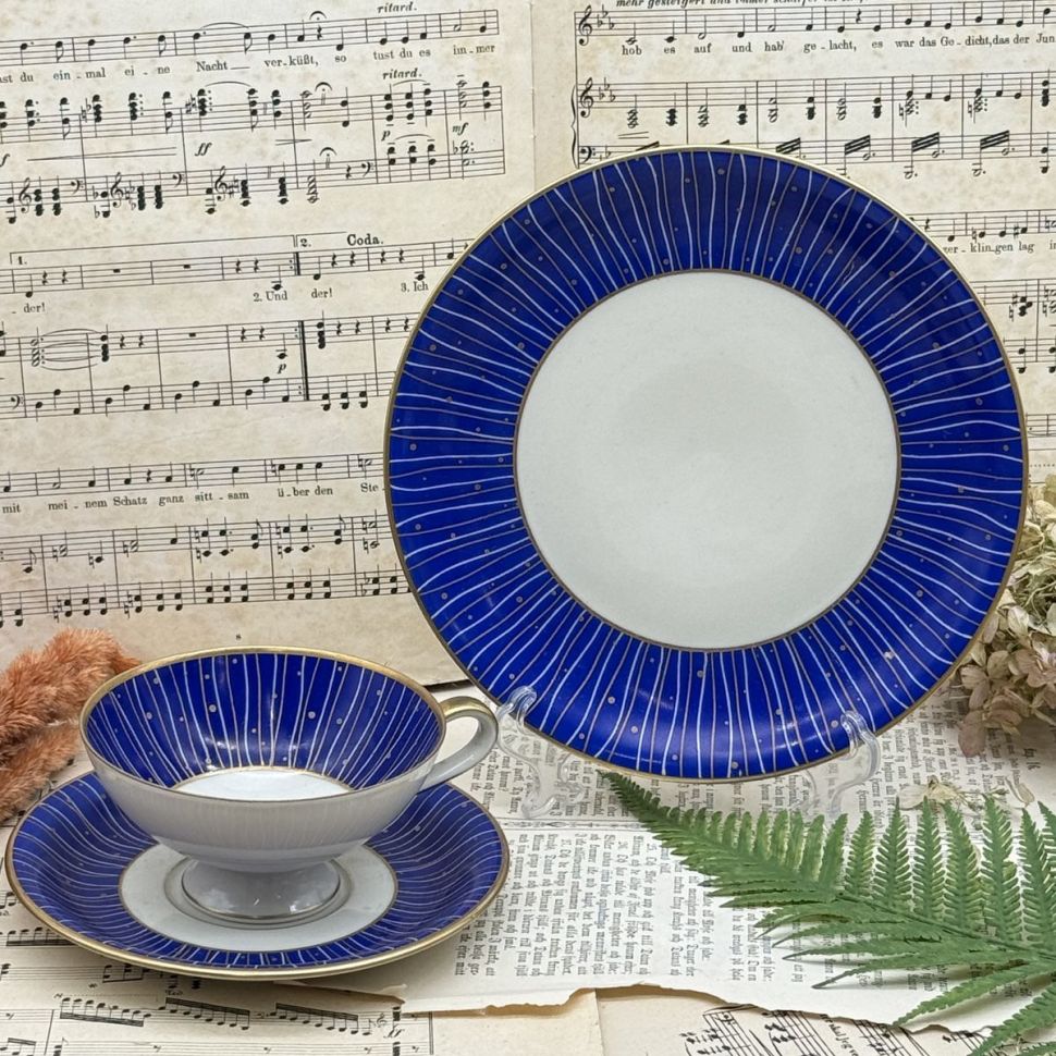 Кофейное трио Johann Haviland 180 мл Бавария Германия