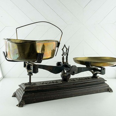 Весы чугунные рыночные, 2 чаши