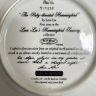 Тарелка W.S.George Lena Liu’s Hummingbird Treasury Рубиновая Колибри 20 см США изъян