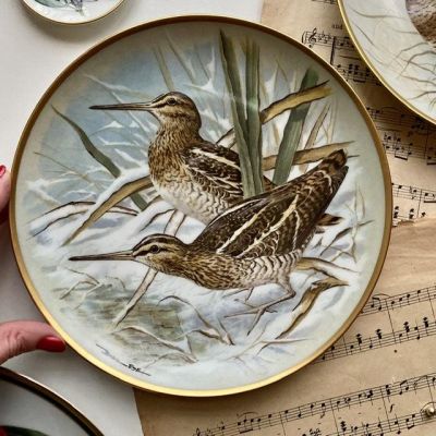 Тарелка Franklin Porcelain серии Gamebirds of the World  23 см 1979 г Франция