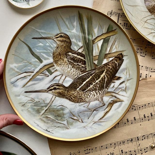 Тарелка Franklin Porcelain серии Gamebirds of the World  23 см 1979 г Франция