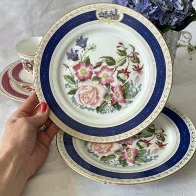 Тарелка Raynaud Limoges Franklin Porcelain 23 см 1983 г