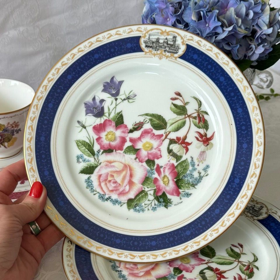 Тарелка Raynaud Limoges Franklin Porcelain 23 см 1983 г