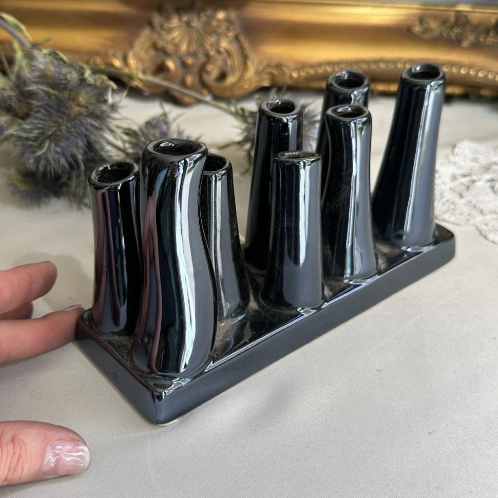 Ваза тулипье для тюльпанов 18 см керамика Голландия