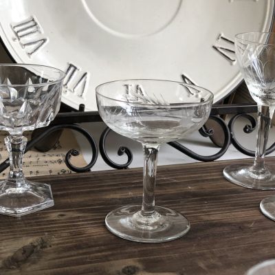 Рюмка 80 мл на ножке Колосок хрусталь