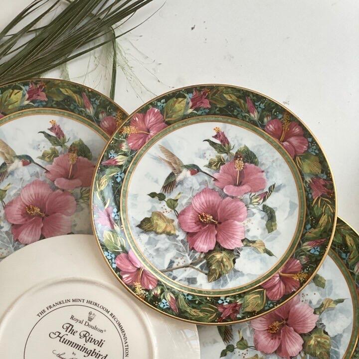 Тарелка 21 см Franklin Mint колибри Royal Doulton