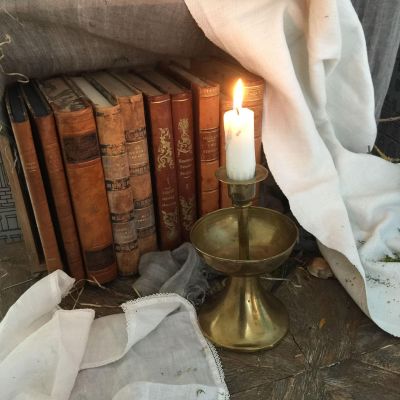 Подсвечник Чаша латунь