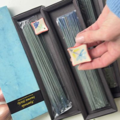 Набор благовоний Ayurveda 40 ароматических палочек на подставке