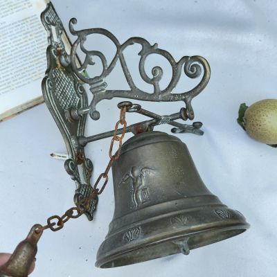 Колокол настенный дверной 28 см бронза Франция