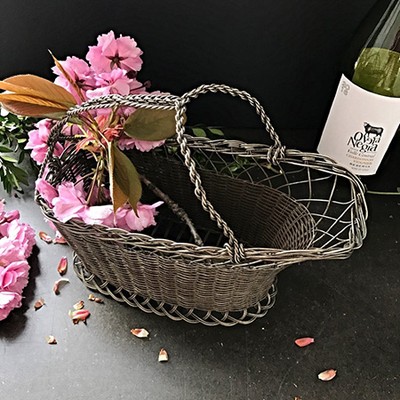 Держатель для бутылки плетеный из стальных нитей