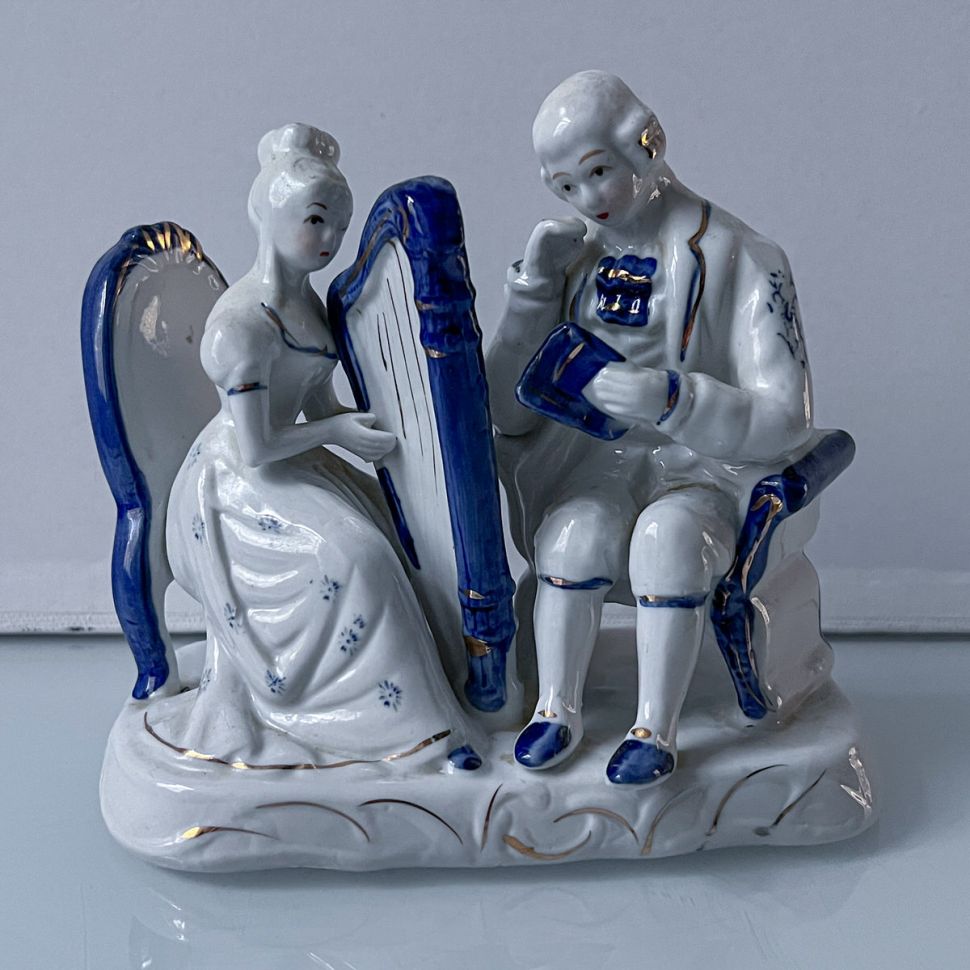 Статуэтка Музыканты 16 см фарфор, Бавария