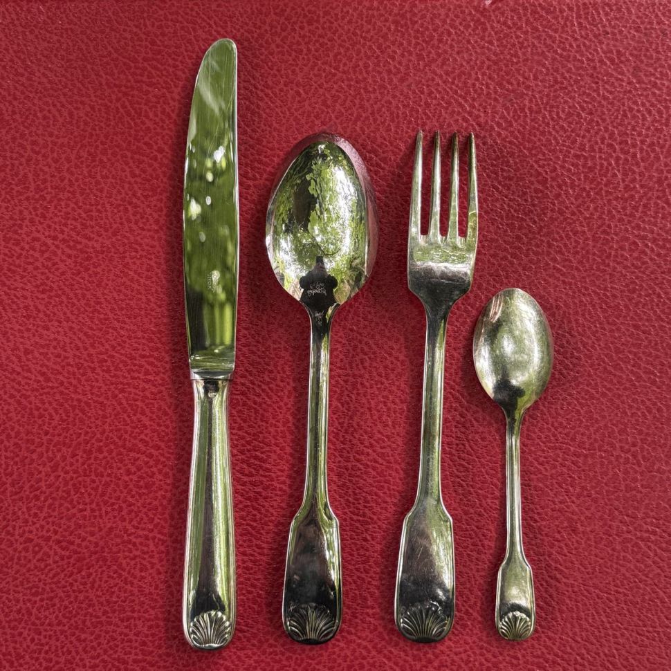 Набор столовых приборов Devouge Dupont на 12 персон серебрение 49 предметов