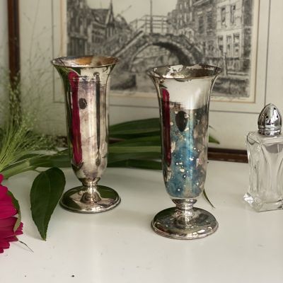 Бокал 150 мл на низкой ножке мельхиор