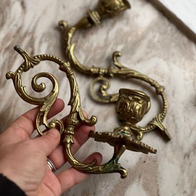 Подсвечник рояльный с юбкой 17 см бронза