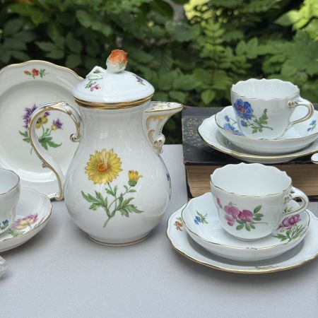 Кофейник чайник Meissen Мейсенский букет​ 0,5 л 1966 г. Германия