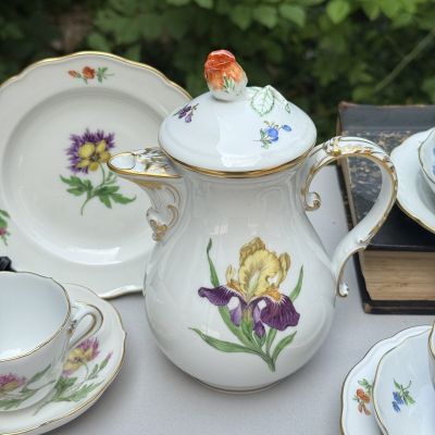 Кофейник чайник Meissen Мейсенский букет​ 0,5 л 1966 г. Германия