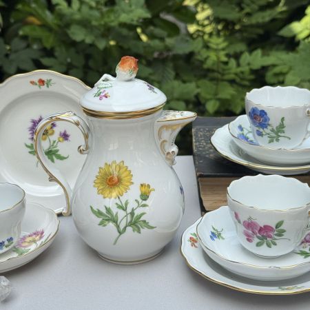 Кофейник чайник Meissen Мейсенский букет​ 0,5 л 1966 г. Германия