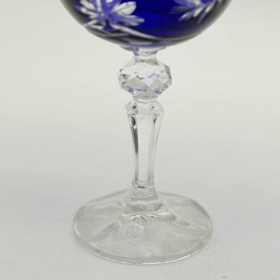 Бокал креманка 200 мл синий хрусталь Чехия