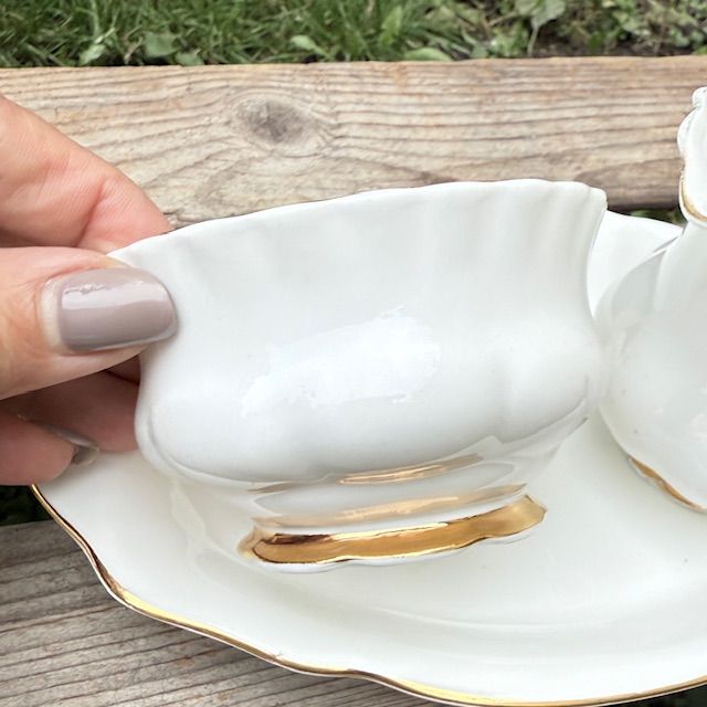 Молочник сахарница блюдо Royal Albert Val Dor Англия набор 3 предмета