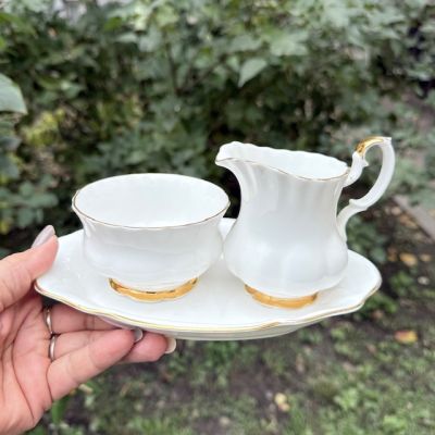 Молочник сахарница блюдо Royal Albert Val Dor Англия набор 3 предмета