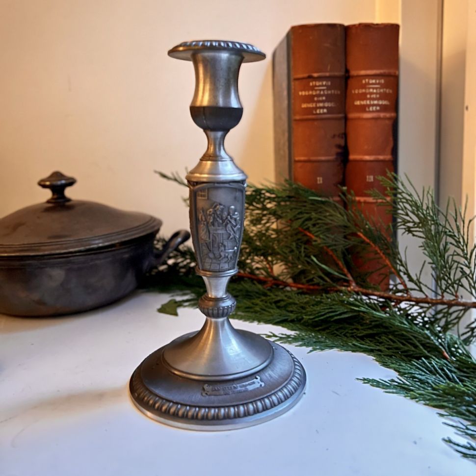 Подсвечник 22 см олово