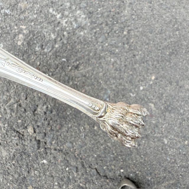 Щипцы для льда и сахара Лев 14 см серебрение Франция