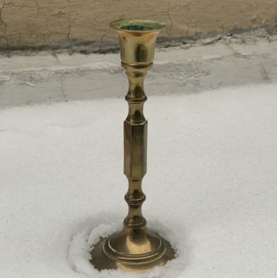 Подсвечник на 1 свечу 19 см латунь