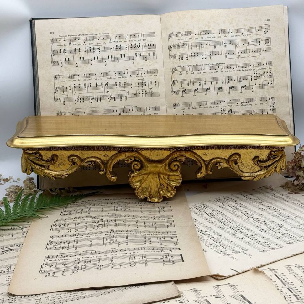 Полка консоль дерево гипс 51 см Франция