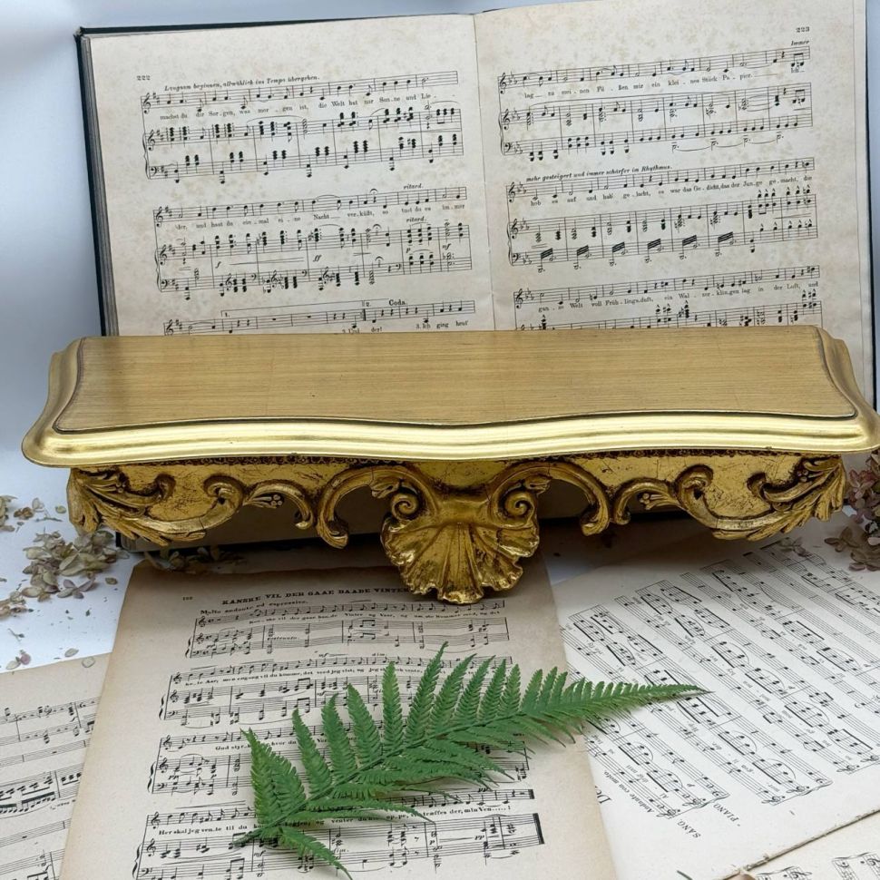 Полка консоль дерево гипс 51 см Франция