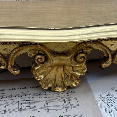 Полка консоль дерево гипс 51 см Франция