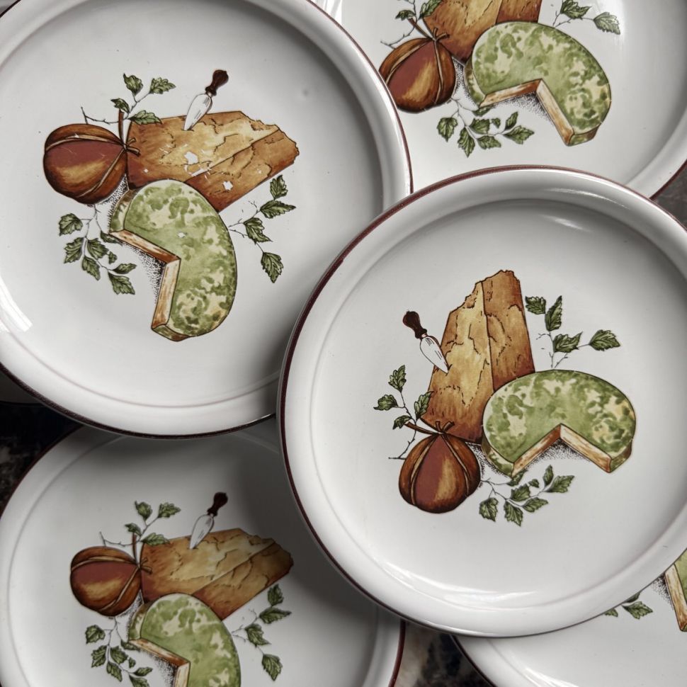 Тарелка для сыра 19 см керамика 