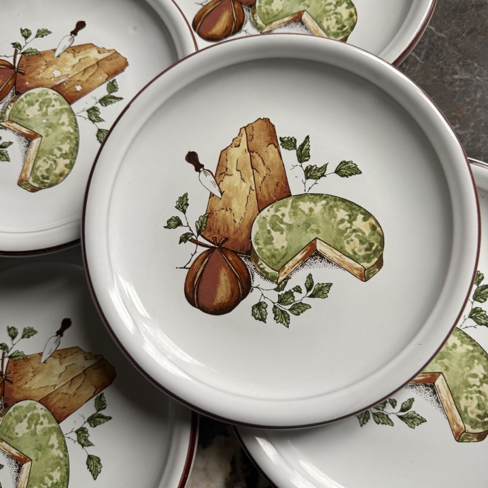 Тарелка для сыра 19 см керамика 