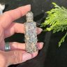 Флакон для духов с закручивающейся крышкой 7 см серебро стекло Нидерланды