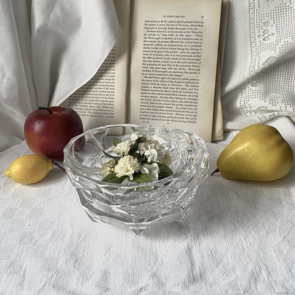 Миска розетка 15 см хрусталь Германия