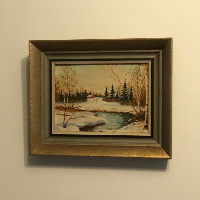 Карина в раме 31х26 см Зима