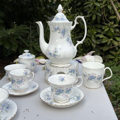 Кофейная пара Royal Albert Blue Blossom 140 мл Англия