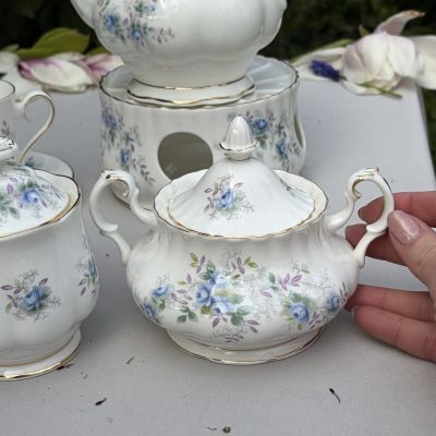 Кофейная пара Royal Albert Blue Blossom 140 мл Англия