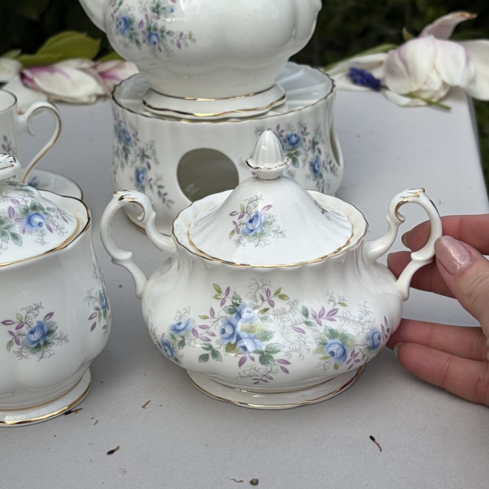 Кофейная пара Royal Albert Blue Blossom 140 мл Англия