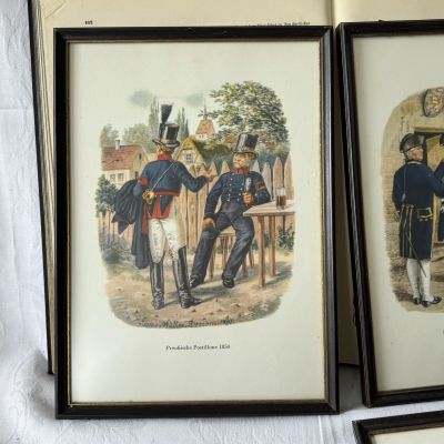 Картина репродукция Почтальоны Гановерской почтовой службы 23х31 см