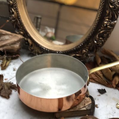 Сковорода без крышки 39 см медь