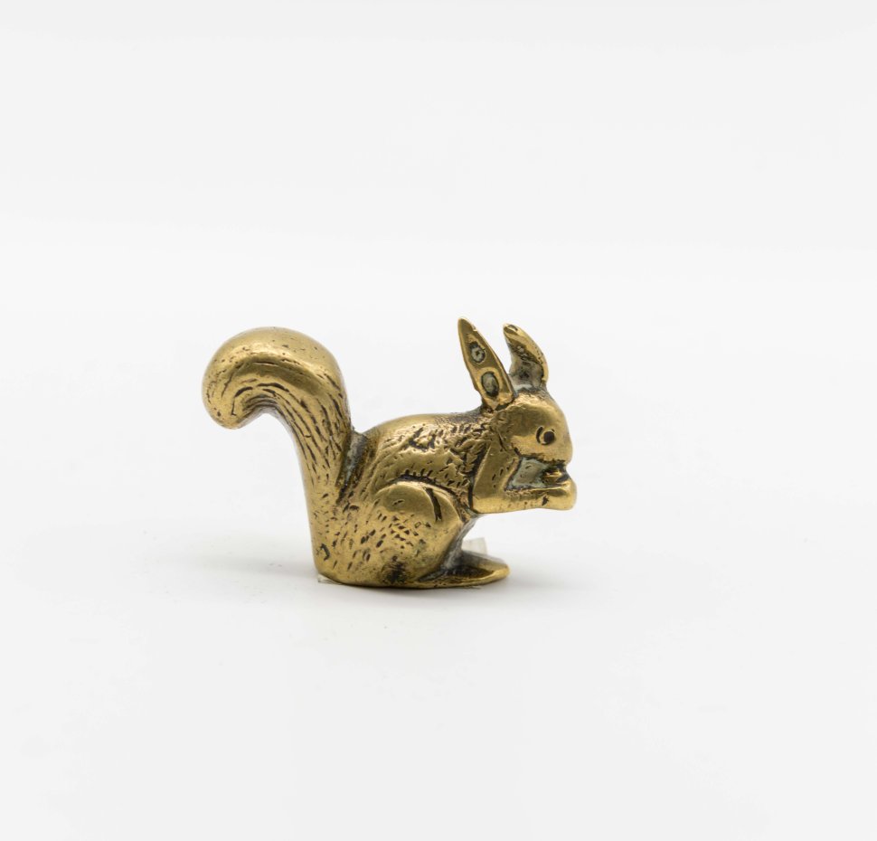 Статуэтка белка бронзовая миниатюра литая Италия