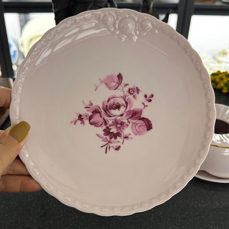 Тарелка Hutschenreuther Porcelain Rose Букет 20 см Бавария 