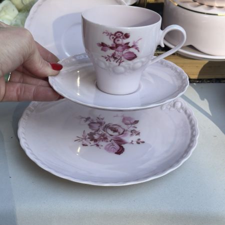 Тарелка Hutschenreuther Porcelain Rose Букет 20 см Бавария 