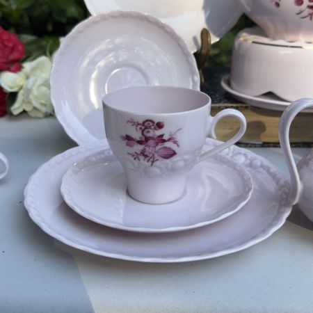 Тарелка Hutschenreuther Porcelain Rose Букет 20 см Бавария 